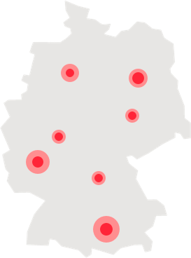 Illustration einer Deutschland-Karte